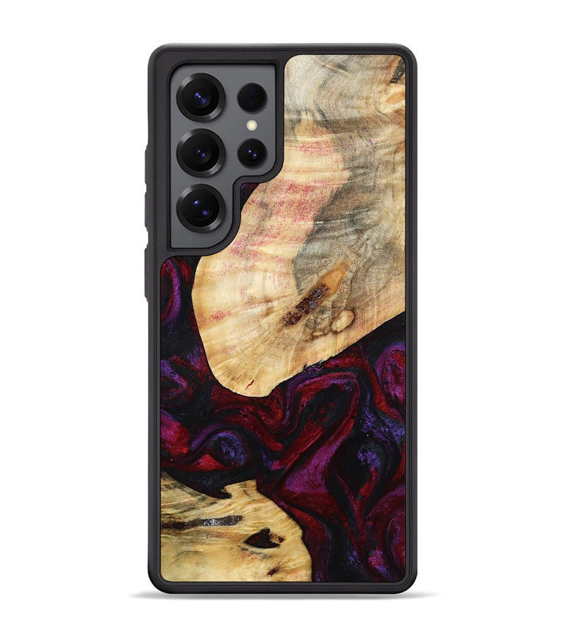 Galaxy S25 Ultra Wood Phone Case - Gina (Red, 786787)