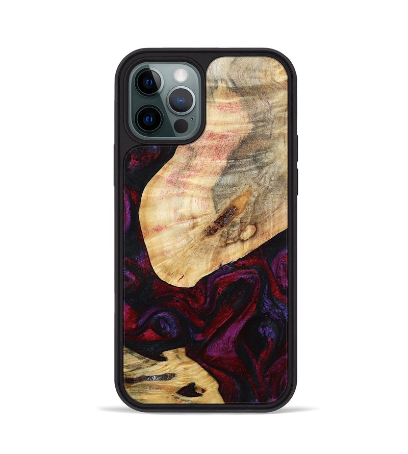 iPhone 12 Pro Wood Phone Case - Gina (Red, 786787)