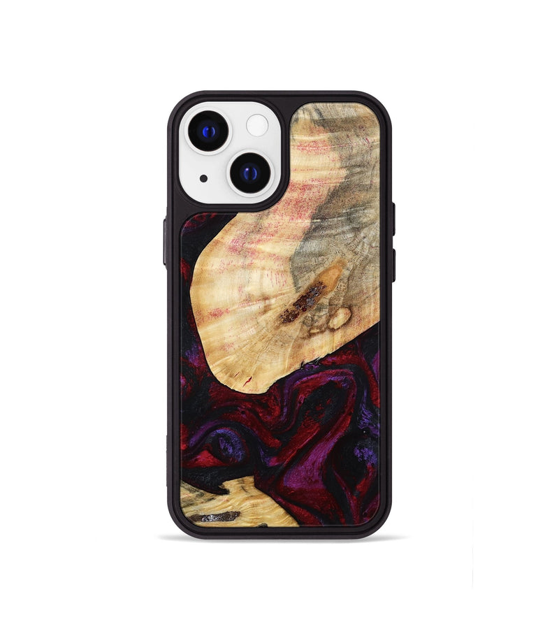 iPhone 13 mini Wood Phone Case - Gina (Red, 786787)