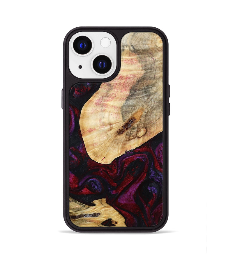 iPhone 13 Wood Phone Case - Gina (Red, 786787)