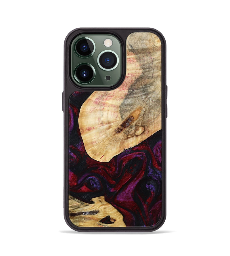 iPhone 13 Pro Wood Phone Case - Gina (Red, 786787)