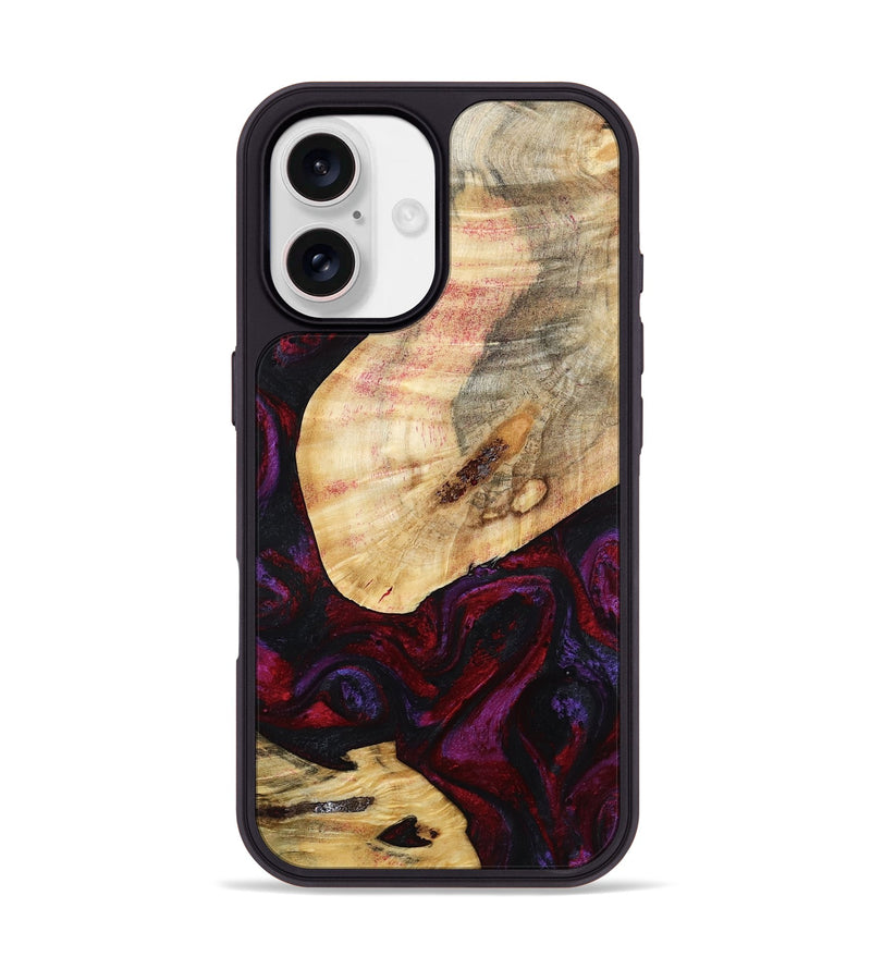 iPhone 17 Wood Phone Case - Gina (Red, 786787)