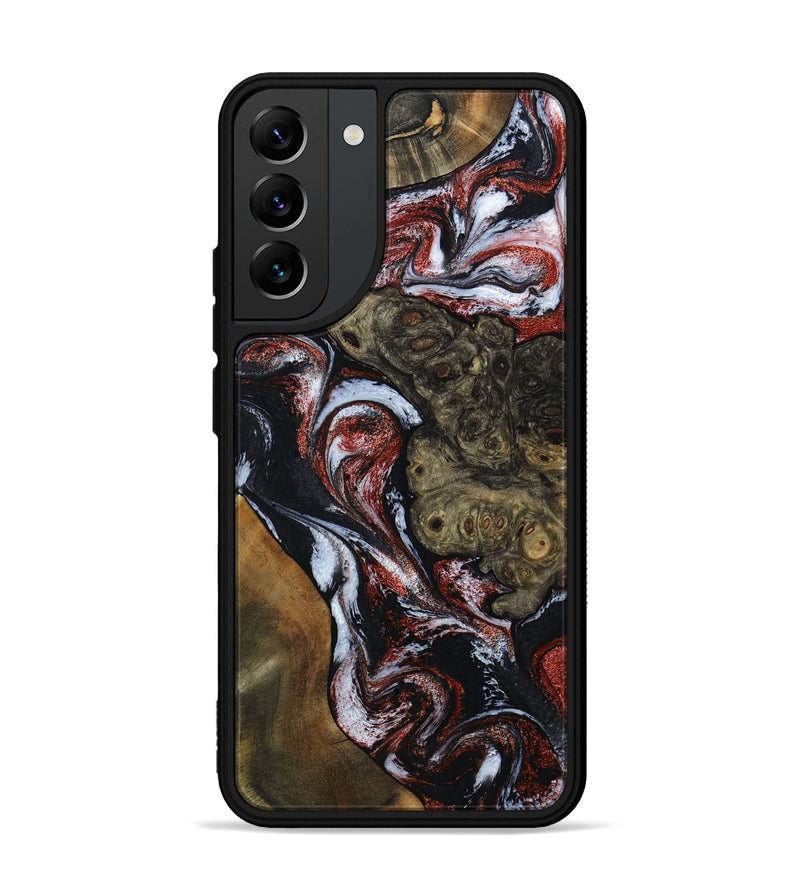 Galaxy S22 Plus Wood Phone Case - Kiera (Black & White, 786789)