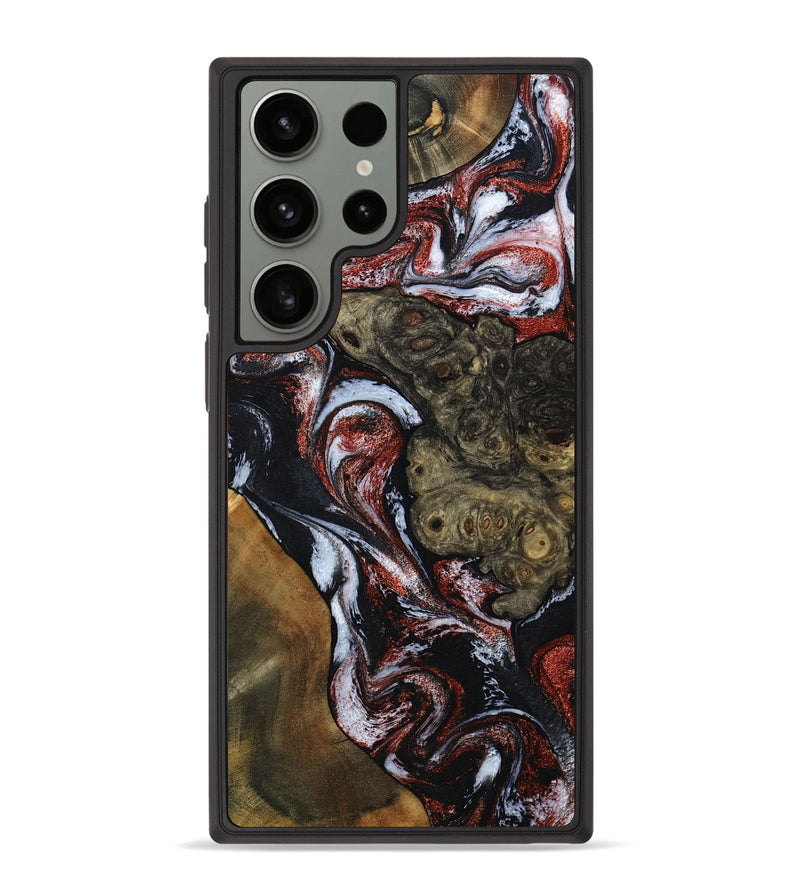 Galaxy S23 Ultra Wood Phone Case - Kiera (Black & White, 786789)