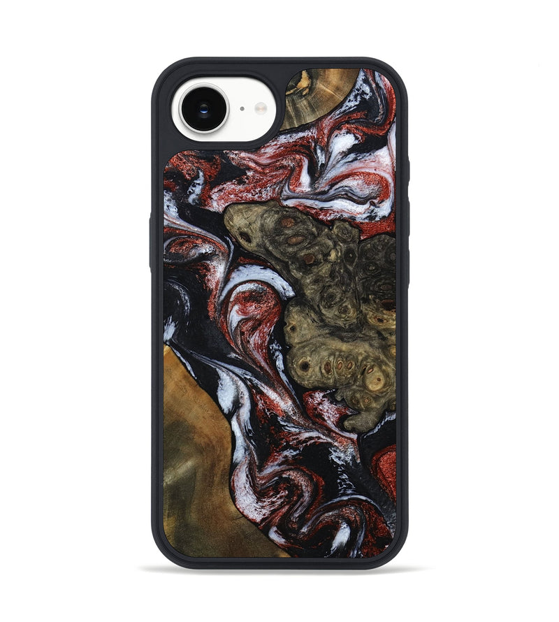 iPhone 16e Wood Phone Case - Kiera (Black & White, 786789)