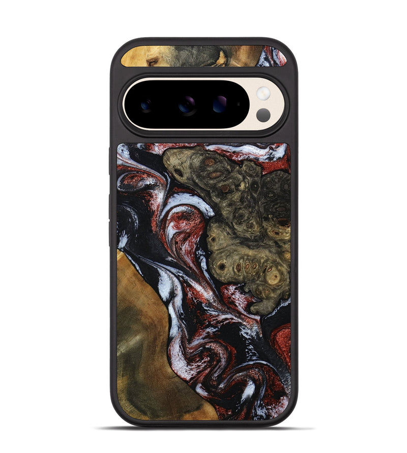 Pixel 10 Wood Phone Case - Kiera (Black & White, 786789)