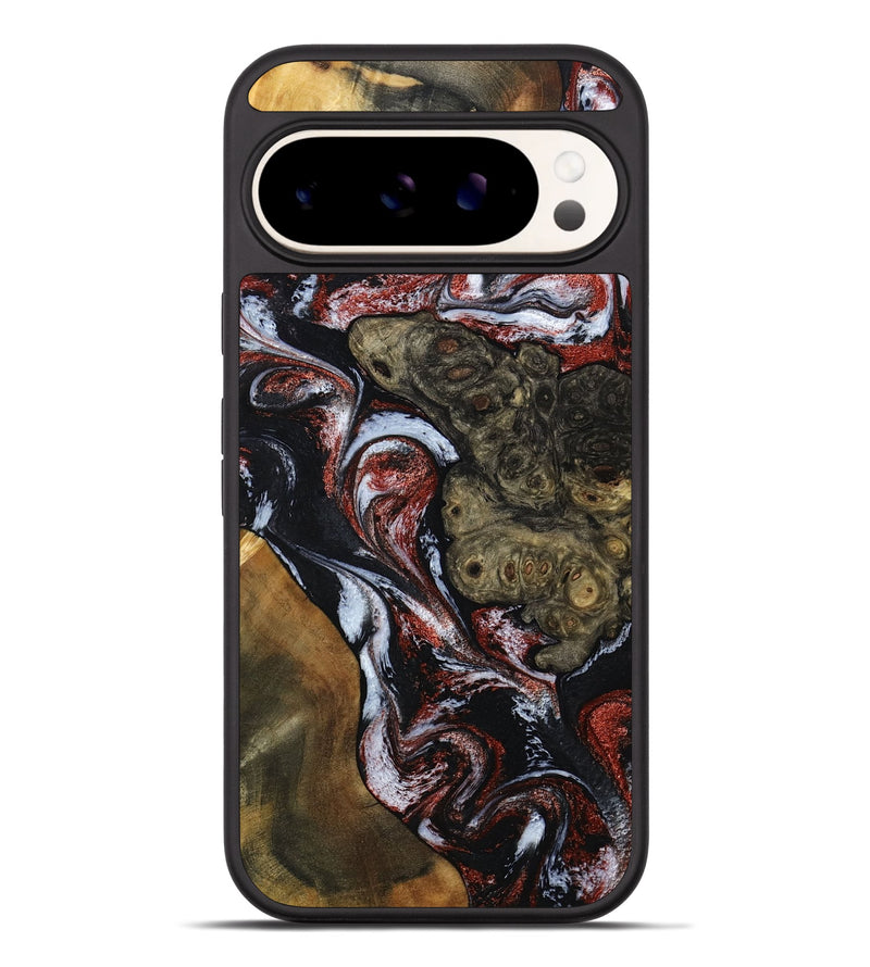 Pixel 9 Pro XL Wood Phone Case - Kiera (Black & White, 786789)
