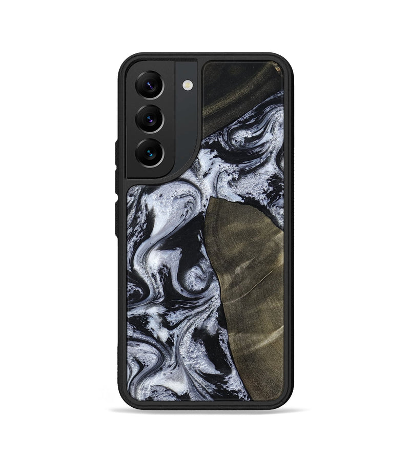 Galaxy S22 Wood Phone Case - Alec (Black & White, 786791)