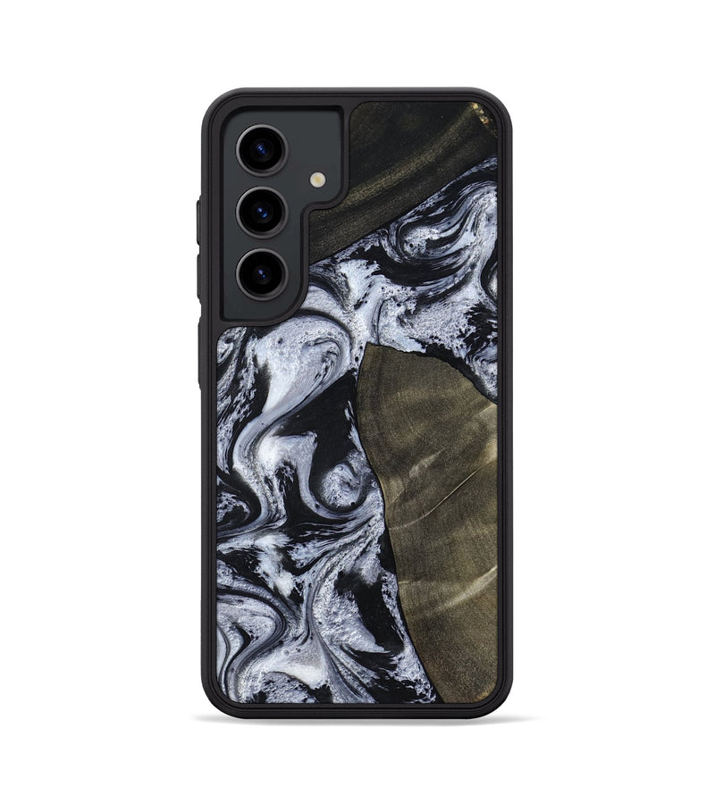 Galaxy S24 Wood Phone Case - Alec (Black & White, 786791)
