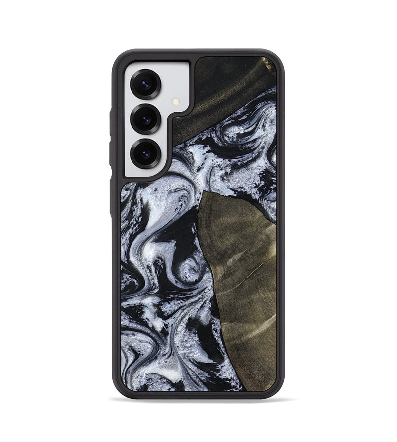Galaxy S25 Wood Phone Case - Alec (Black & White, 786791)
