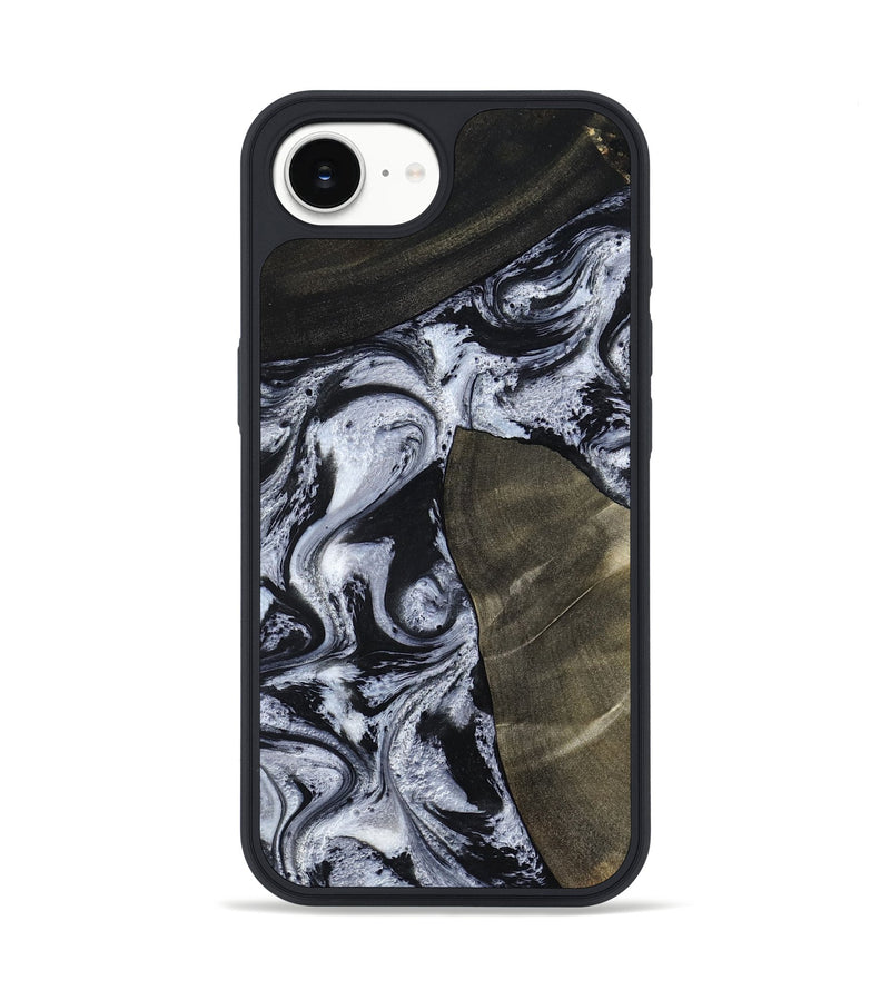 iPhone 16e Wood Phone Case - Alec (Black & White, 786791)
