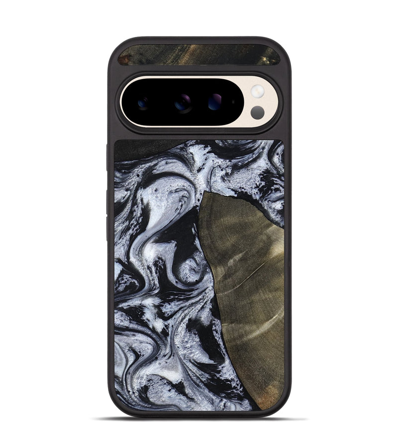 Pixel 10 Wood Phone Case - Alec (Black & White, 786791)