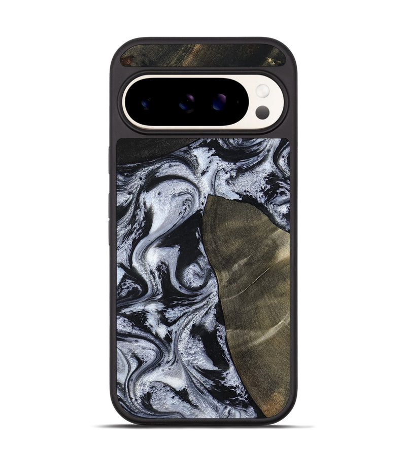 Pixel 9 Pro Wood Phone Case - Alec (Black & White, 786791)