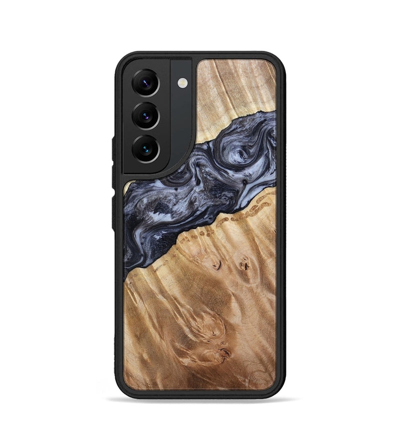 Galaxy S22 Wood Phone Case - Taniyah (Black & White, 786796)