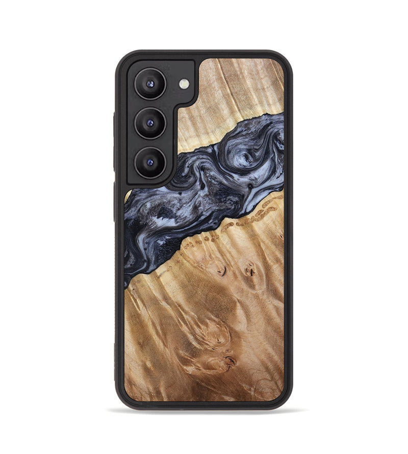 Galaxy S23 Wood Phone Case - Taniyah (Black & White, 786796)