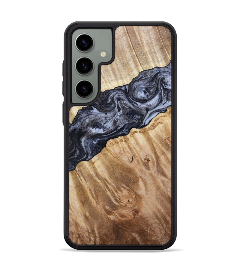 Galaxy S24 Plus Wood Phone Case - Taniyah (Black & White, 786796)