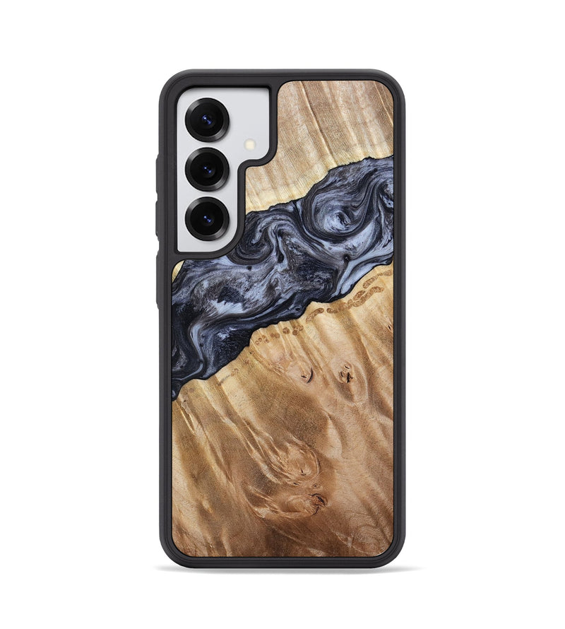 Galaxy S25 Wood Phone Case - Taniyah (Black & White, 786796)