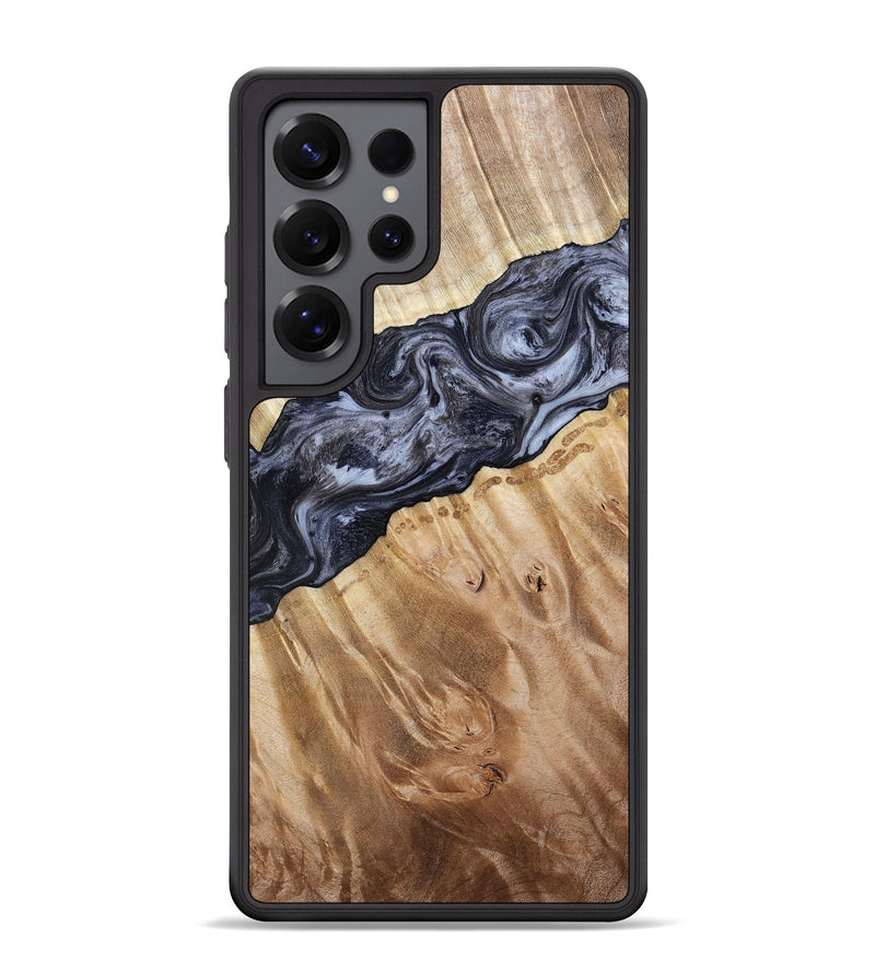 Galaxy S25 Ultra Wood Phone Case - Taniyah (Black & White, 786796)