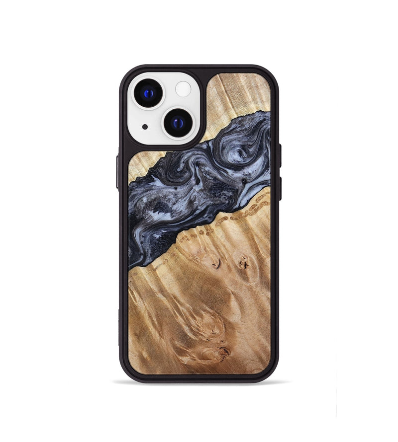 iPhone 13 mini Wood Phone Case - Taniyah (Black & White, 786796)
