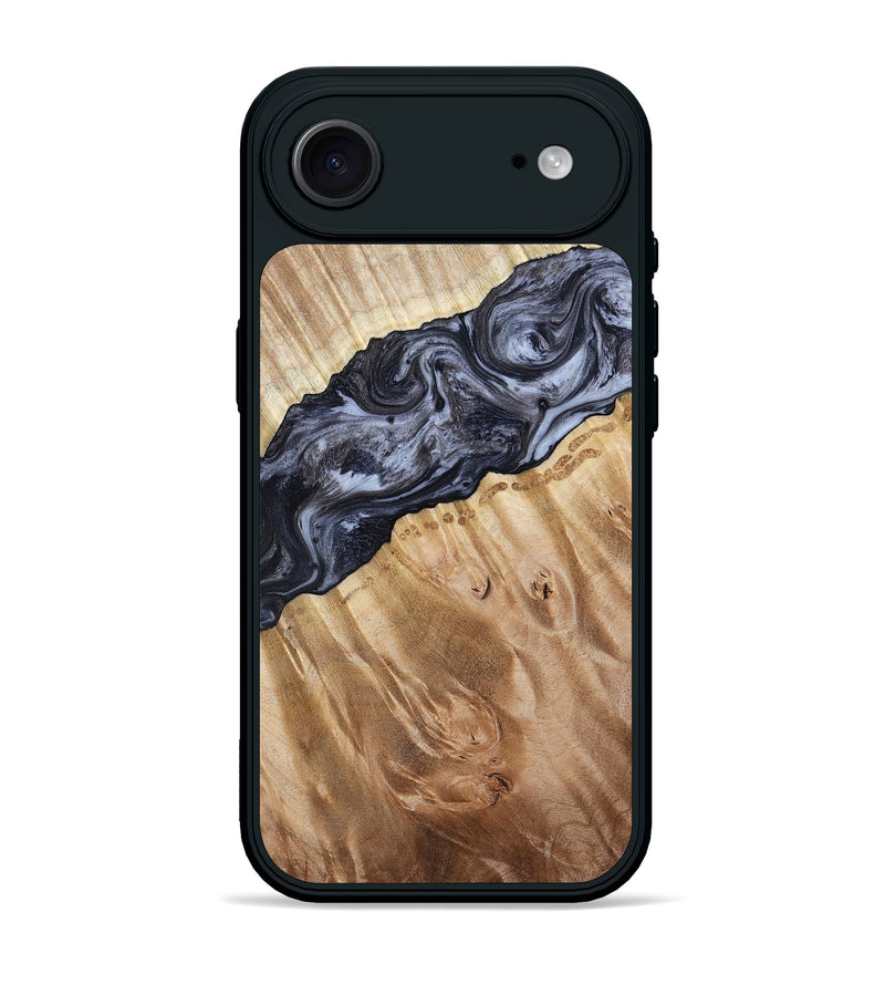 iPhone 17 Air Wood Phone Case - Taniyah (Black & White, 786796)