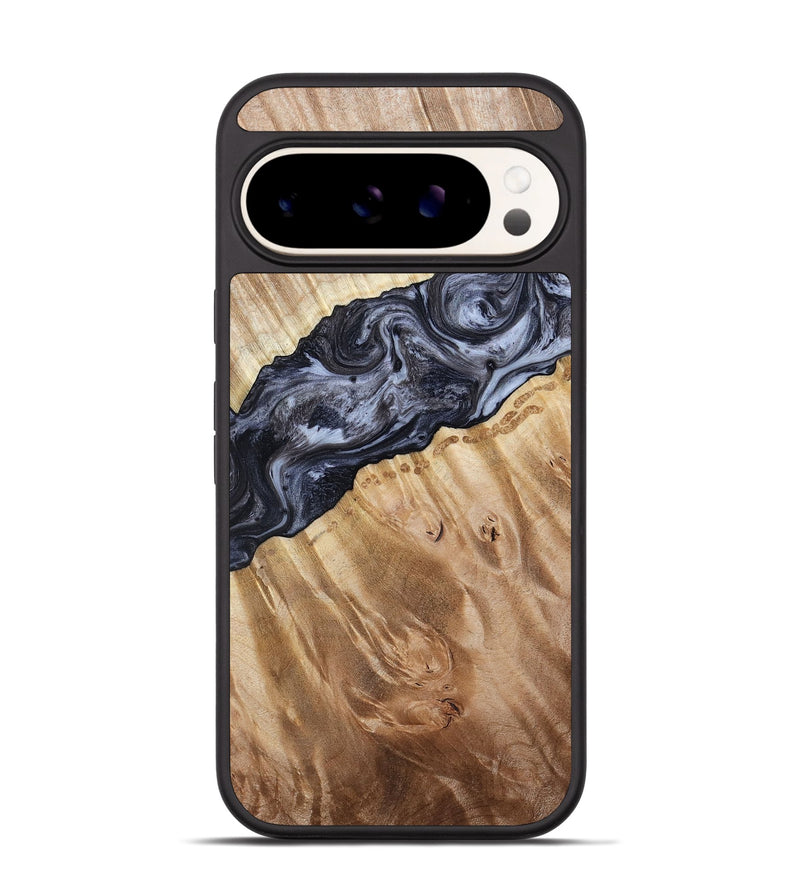 Pixel 9 Pro Wood Phone Case - Taniyah (Black & White, 786796)