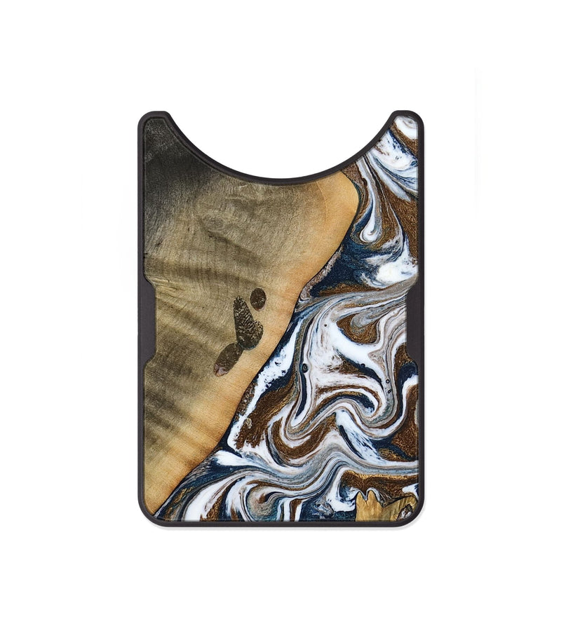 Alloy Wood Wallet - Kanye (Teal & Gold, 786808)