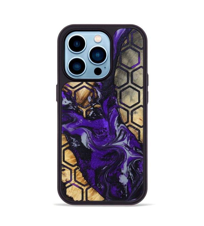 iPhone 14 Pro Wood Phone Case - Adriane (Pattern, 786824)