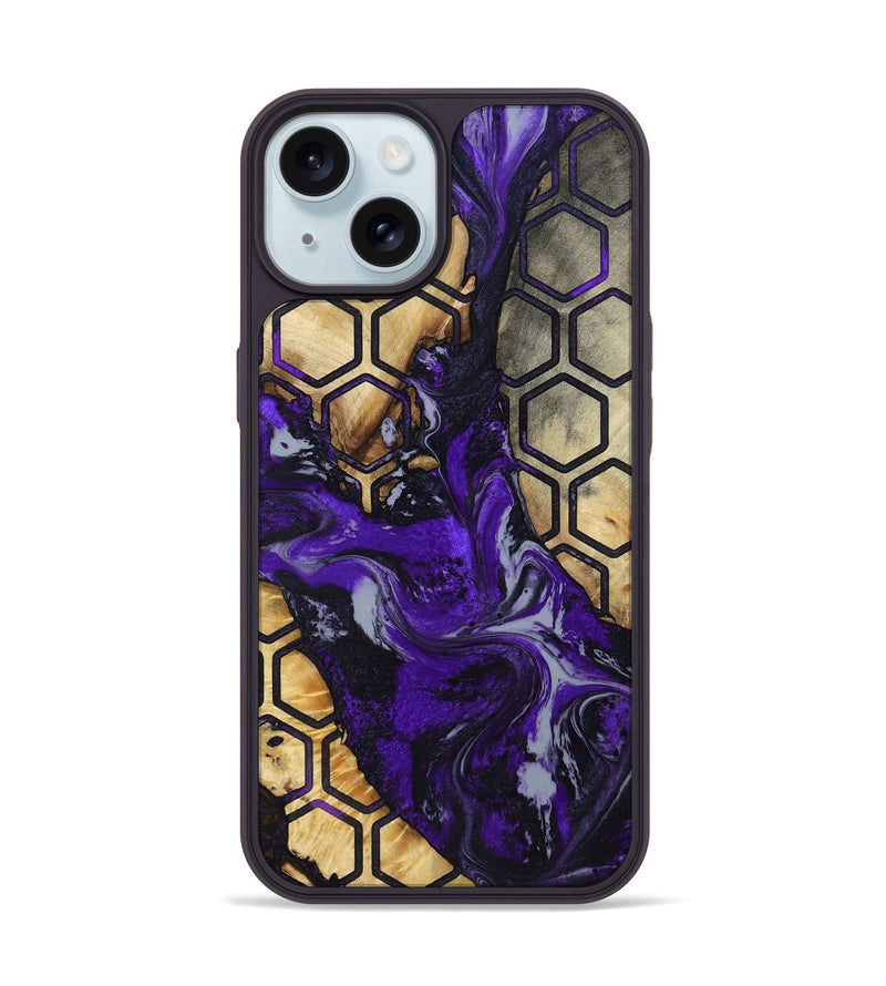 iPhone 15 Wood Phone Case - Adriane (Pattern, 786824)