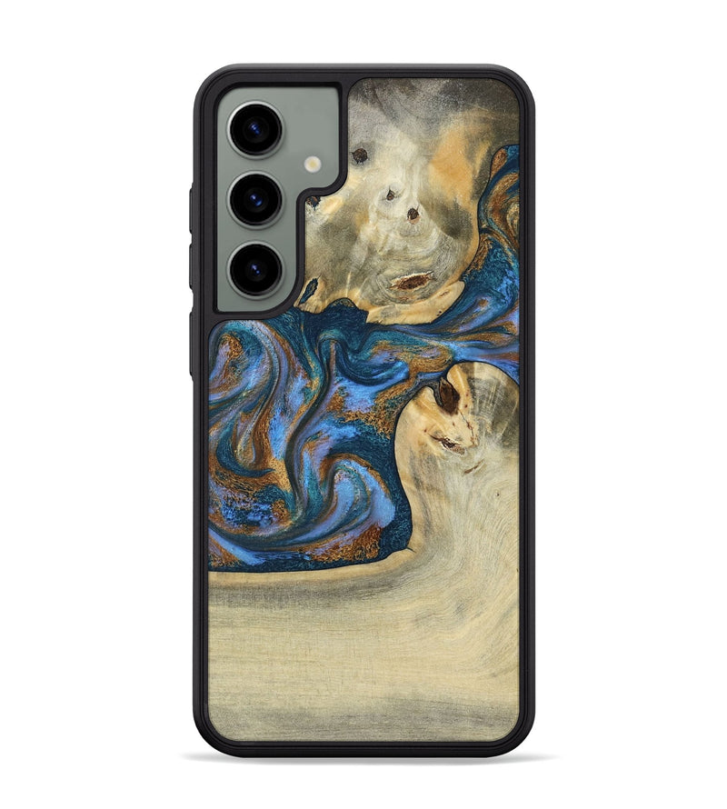 Galaxy S24 Plus Wood Phone Case - Atreus (Teal & Gold, 786830)