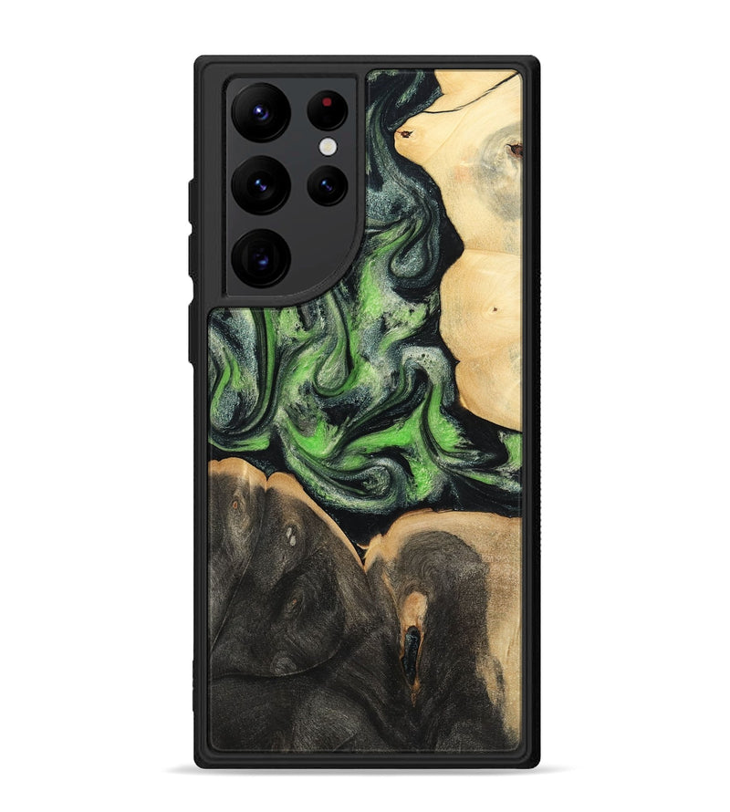 Galaxy S22 Ultra Wood Phone Case - Tayla (Green, 786843)