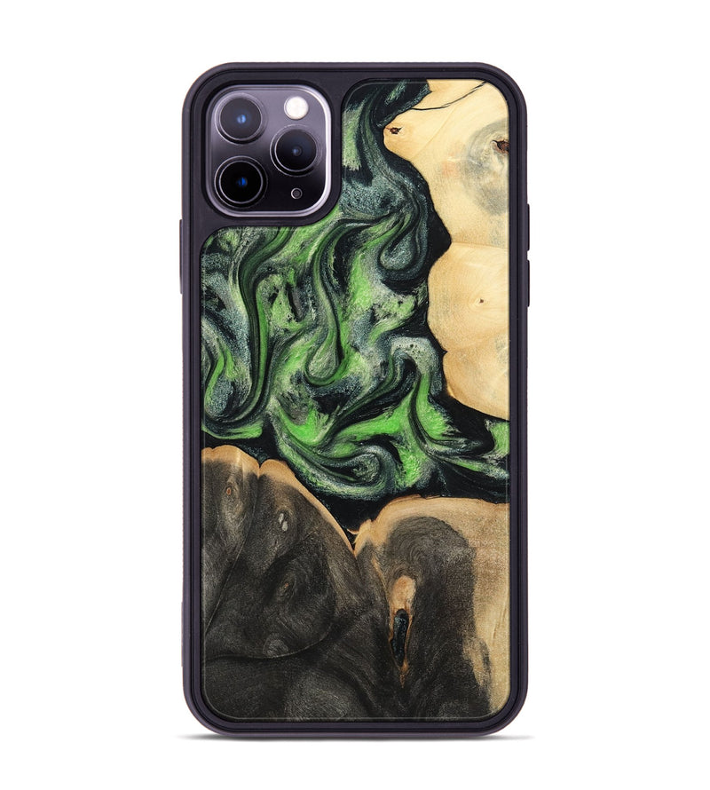 iPhone 11 Pro Max Wood Phone Case - Tayla (Green, 786843)