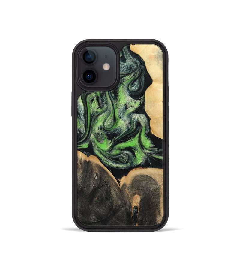iPhone 12 mini Wood Phone Case - Tayla (Green, 786843)