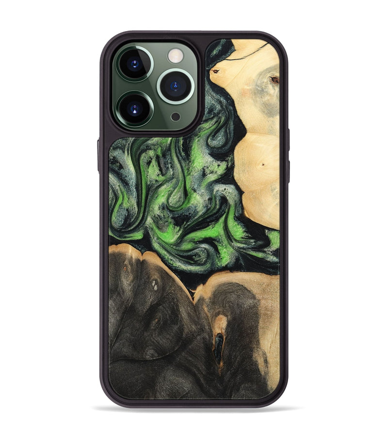 iPhone 13 Pro Max Wood Phone Case - Tayla (Green, 786843)
