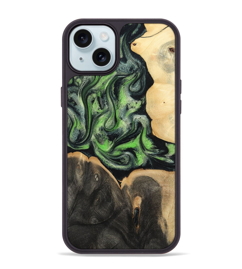 iPhone 15 Plus Wood Phone Case - Tayla (Green, 786843)