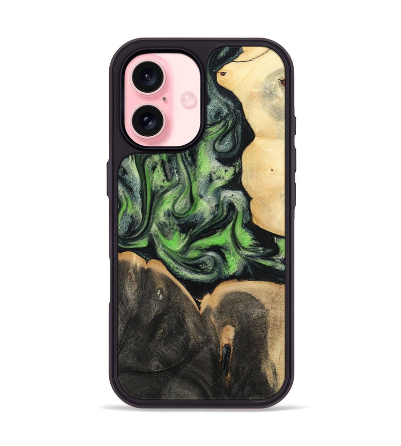 iPhone 16 Wood Phone Case - Tayla (Green, 786843)