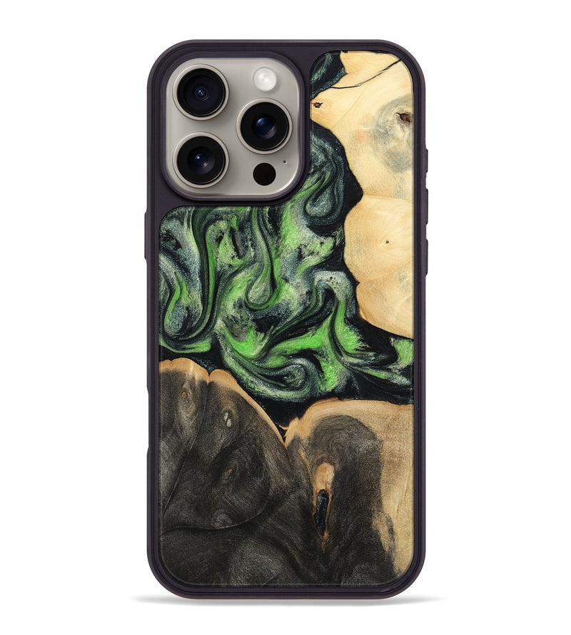 iPhone 16 Pro Max Wood Phone Case - Tayla (Green, 786843)