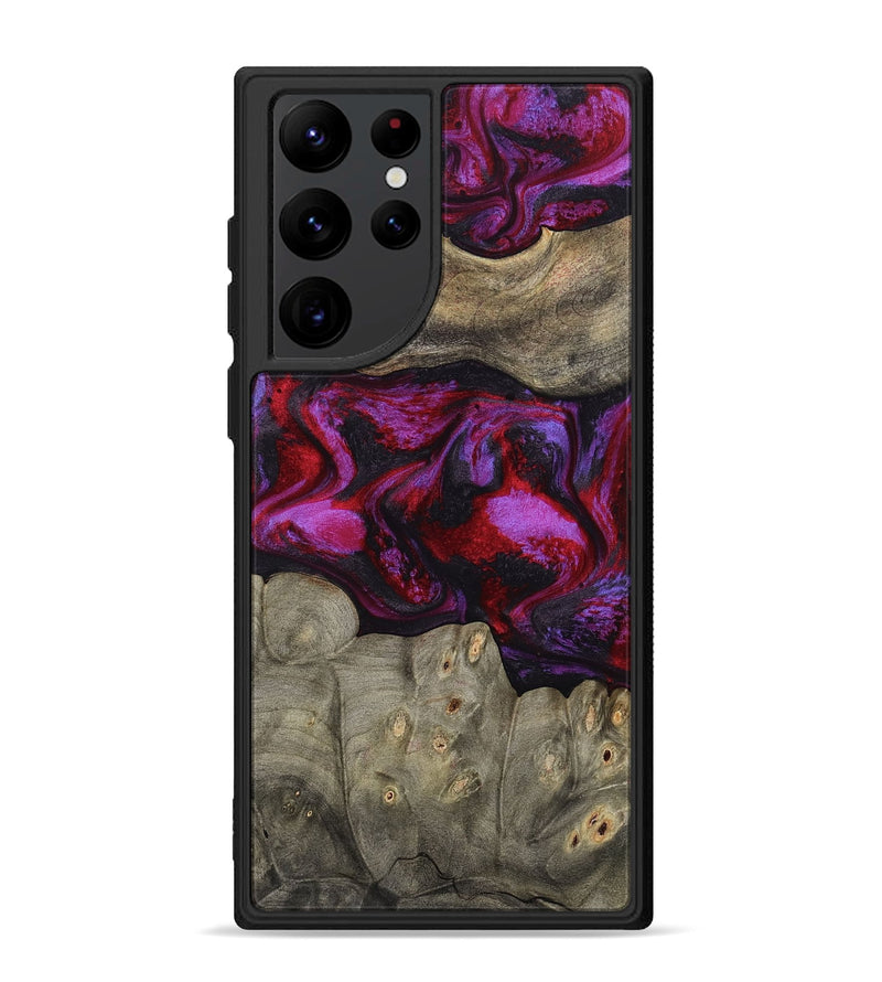 Galaxy S22 Ultra Wood Phone Case - Rhonda (Red, 787153)