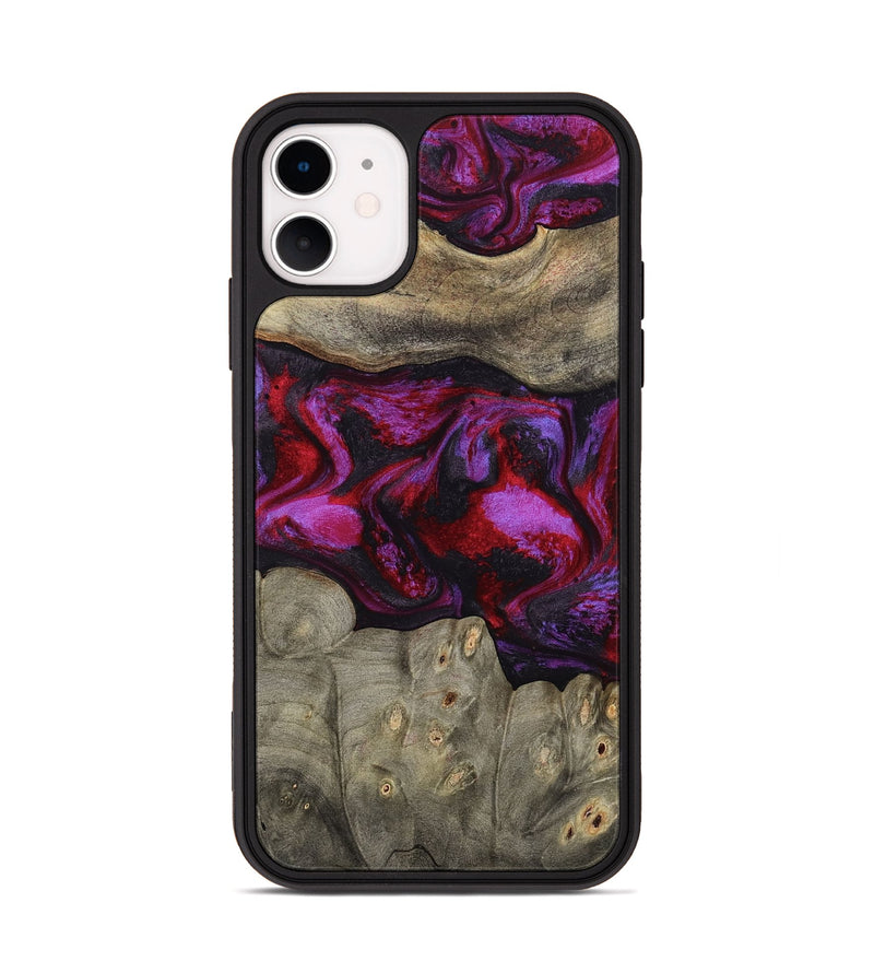 iPhone 11 Wood Phone Case - Rhonda (Red, 787153)