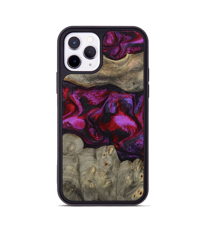 iPhone 11 Pro Wood Phone Case - Rhonda (Red, 787153)