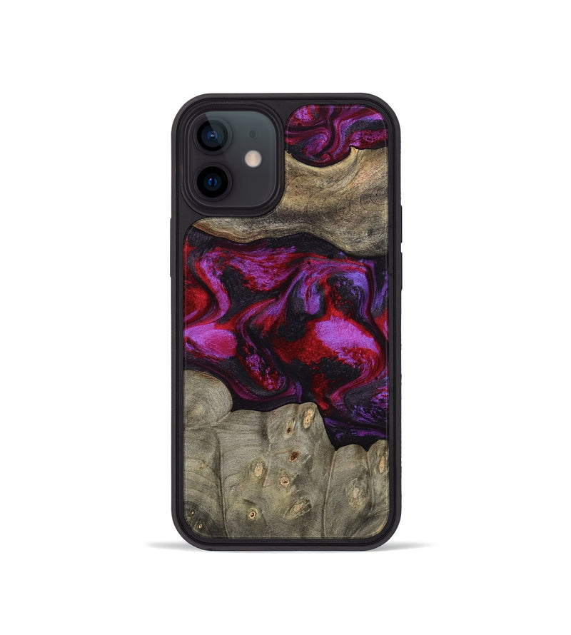 iPhone 12 mini Wood Phone Case - Rhonda (Red, 787153)