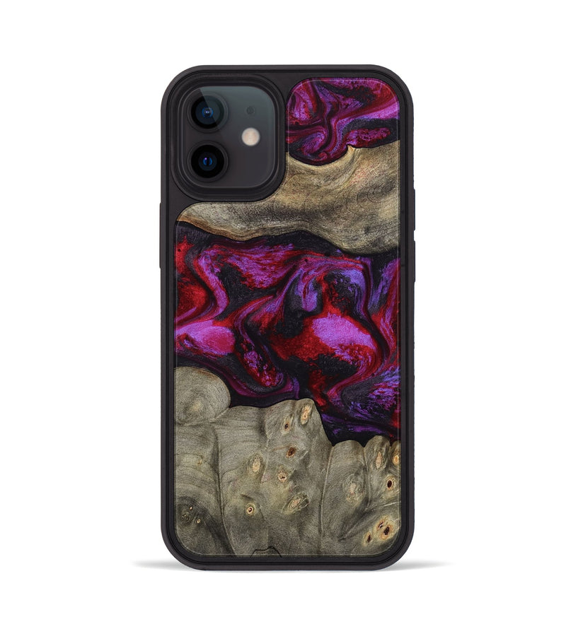 iPhone 12 Wood Phone Case - Rhonda (Red, 787153)