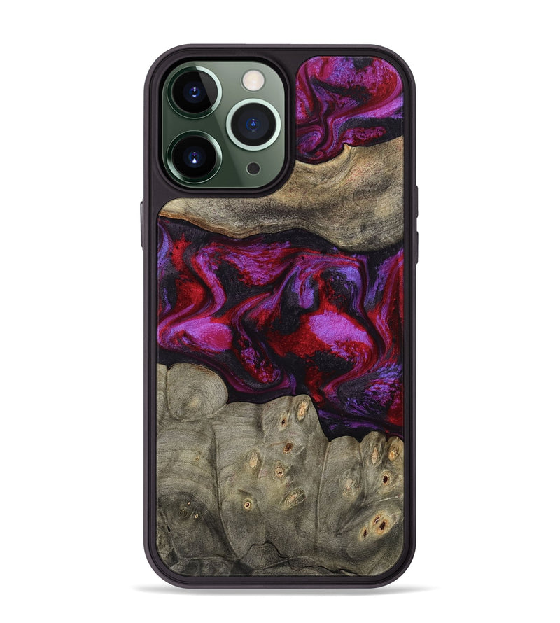 iPhone 13 Pro Max Wood Phone Case - Rhonda (Red, 787153)