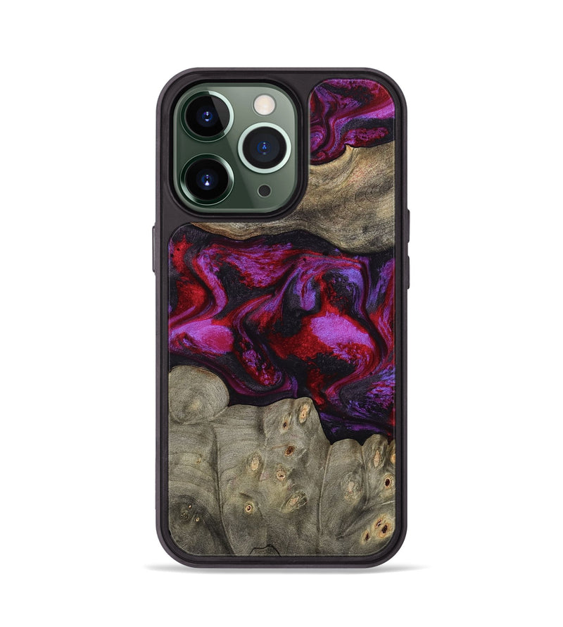 iPhone 13 Pro Wood Phone Case - Rhonda (Red, 787153)