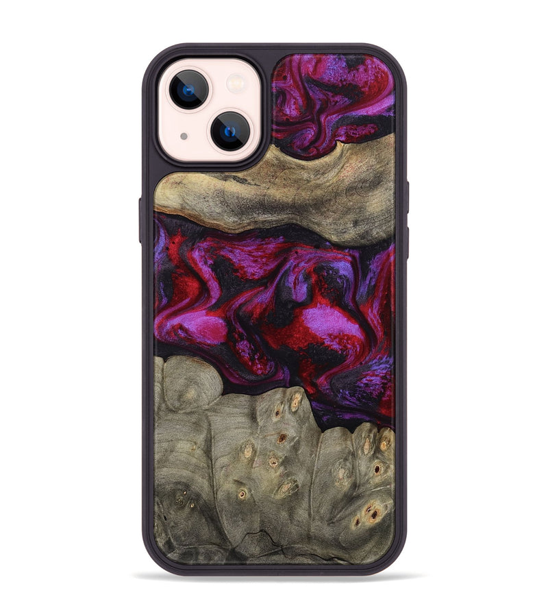 iPhone 14 Plus Wood Phone Case - Rhonda (Red, 787153)