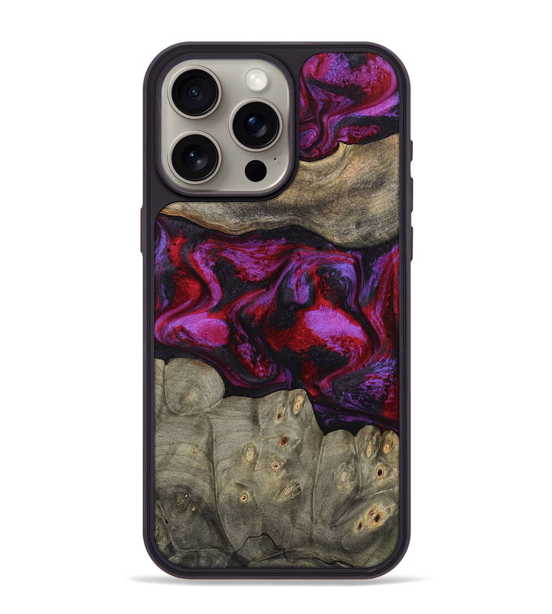 iPhone 15 Pro Max Wood Phone Case - Rhonda (Red, 787153)