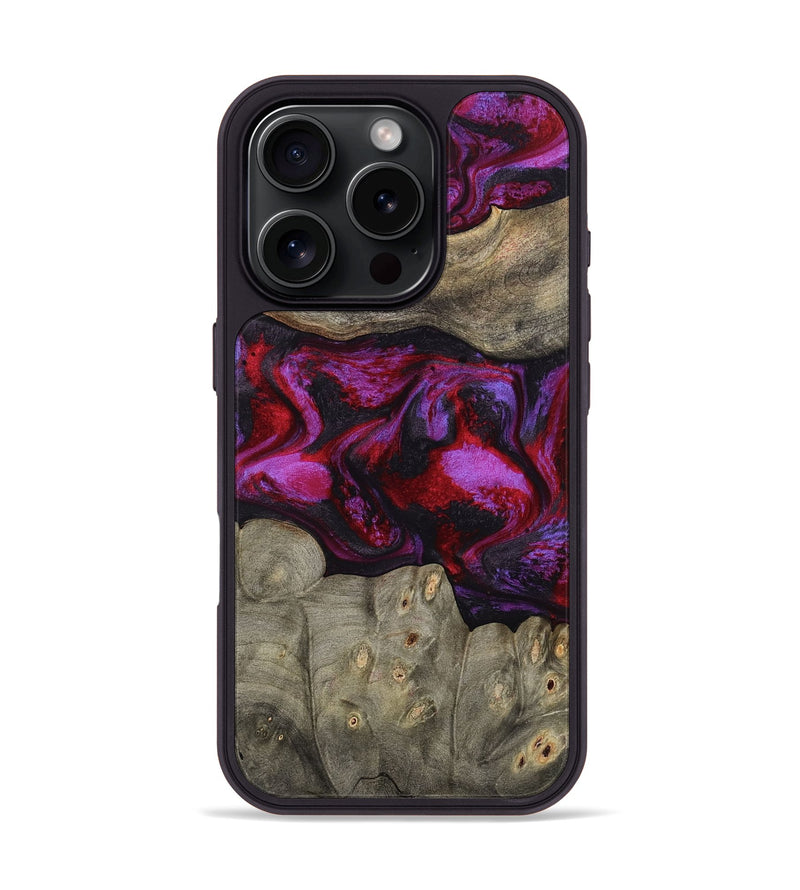 iPhone 16 Pro Wood Phone Case - Rhonda (Red, 787153)