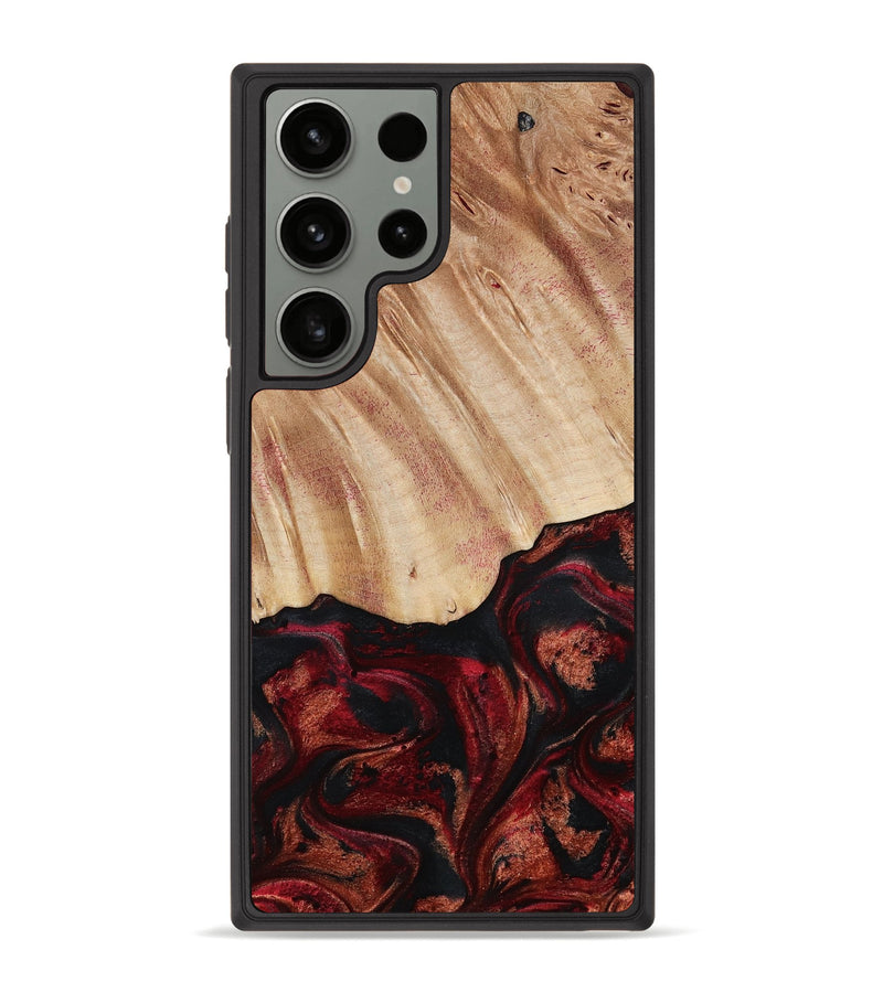 Galaxy S23 Ultra Wood Phone Case - Margery (Red, 787154)