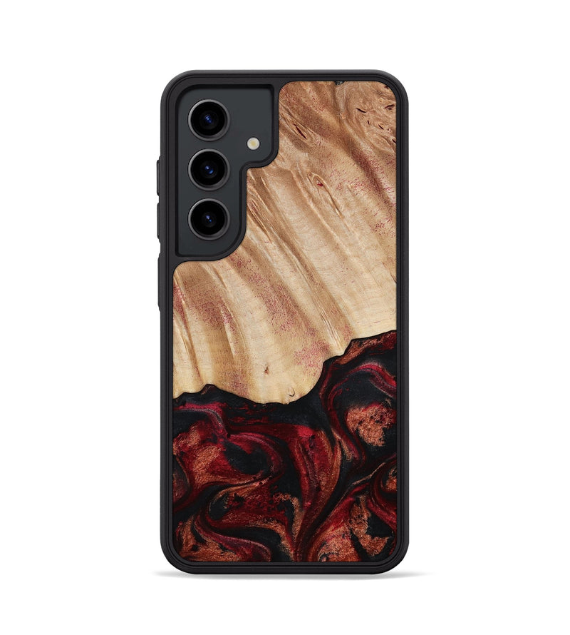 Galaxy S24 Wood Phone Case - Margery (Red, 787154)