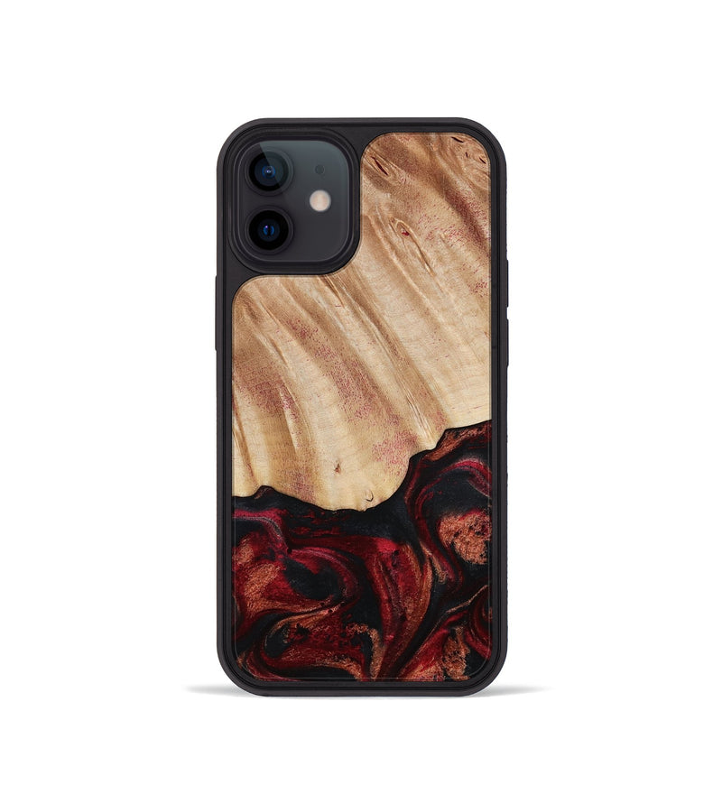 iPhone 12 mini Wood Phone Case - Margery (Red, 787154)