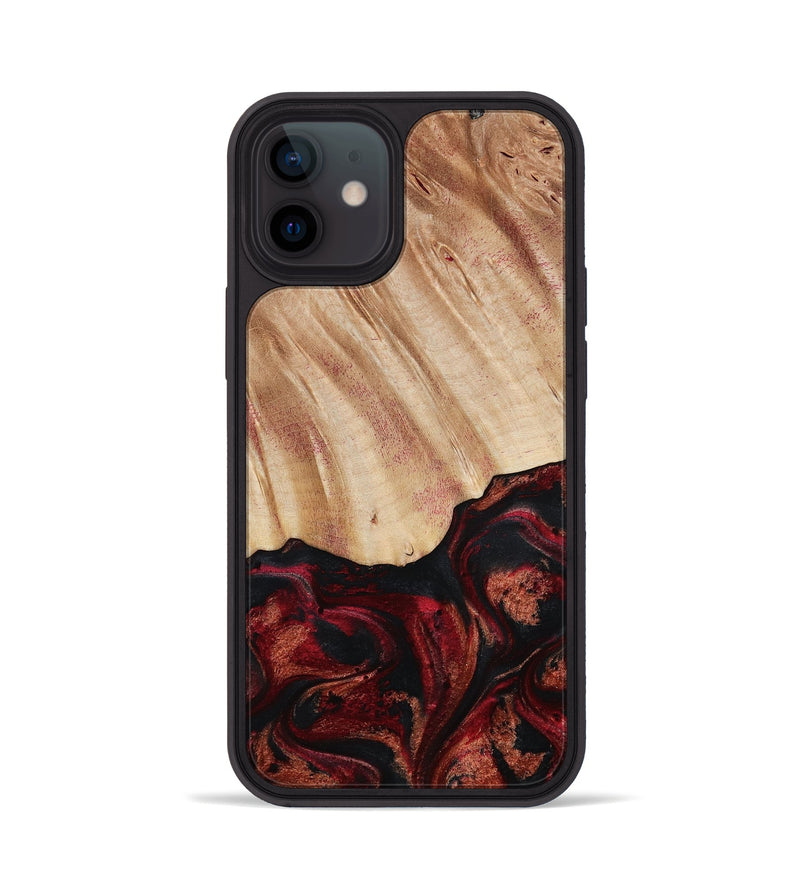 iPhone 12 Wood Phone Case - Margery (Red, 787154)